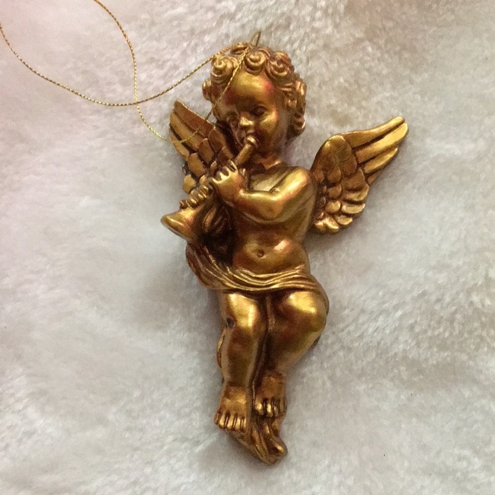 Gold Angel Ornament - Picture 2 of 2